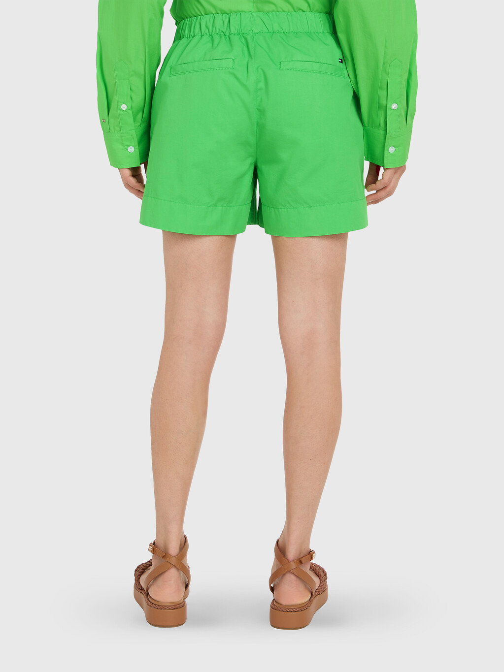 1985 Cotton Pull On Shorts, Spring Lime, hi-res