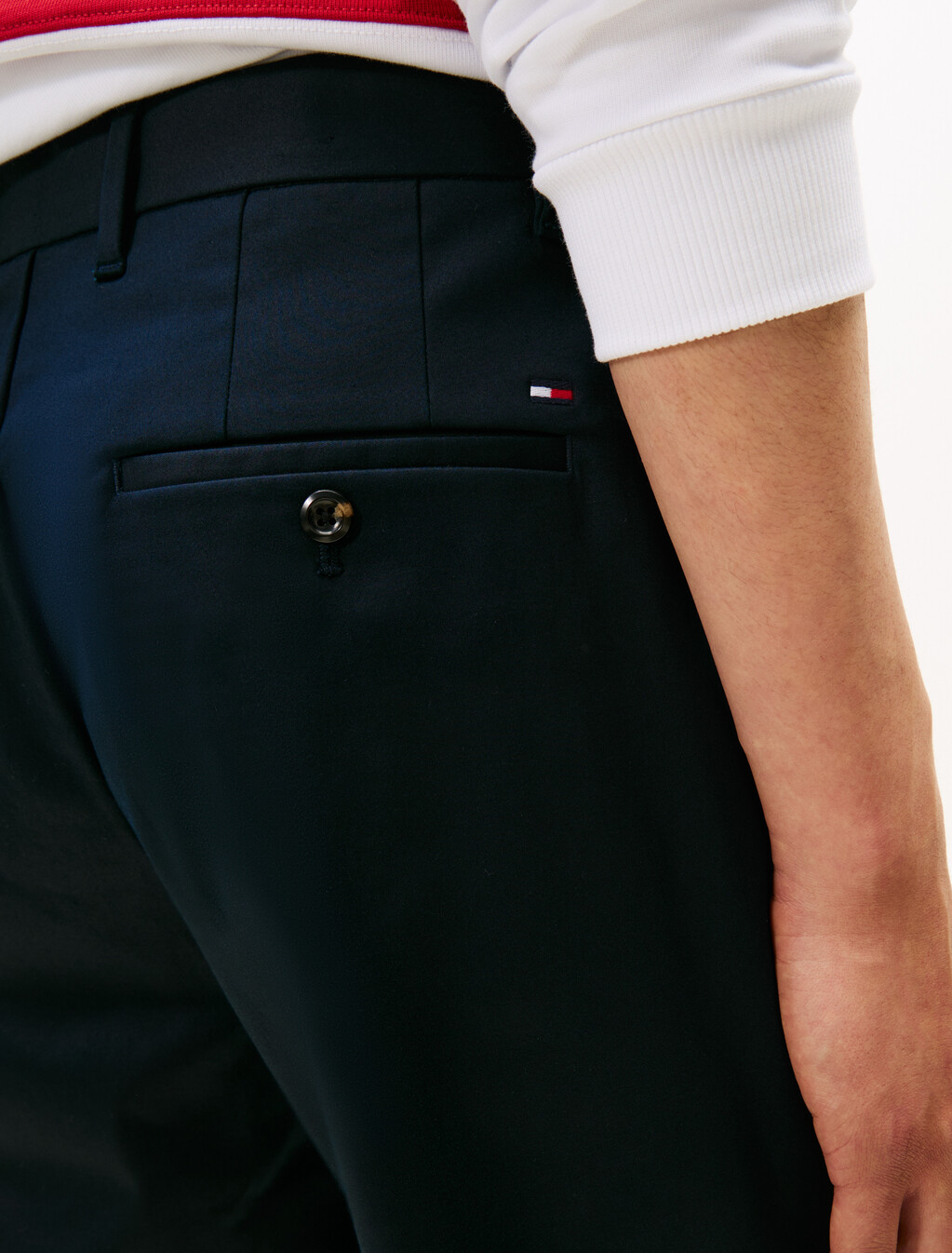 Mercerized Cotton Satin Chino, Desert Sky, hi-res