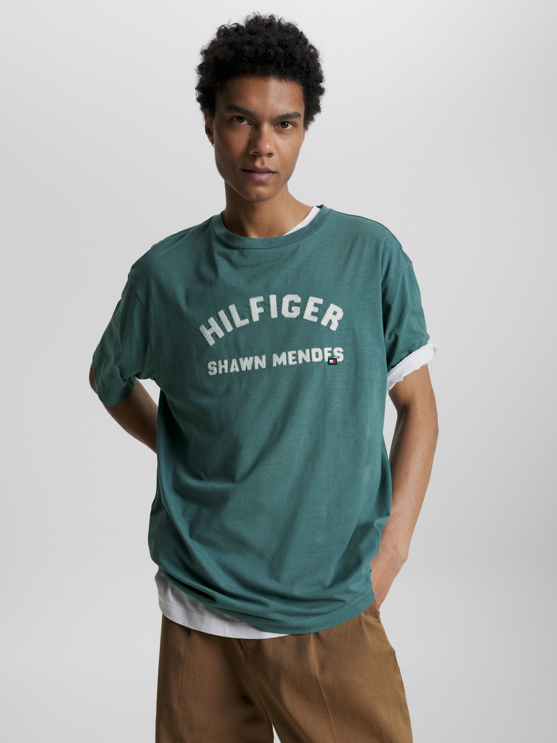 Tommy Hilfiger X Shawn Mendes 復刻 T 恤 Frosted Green