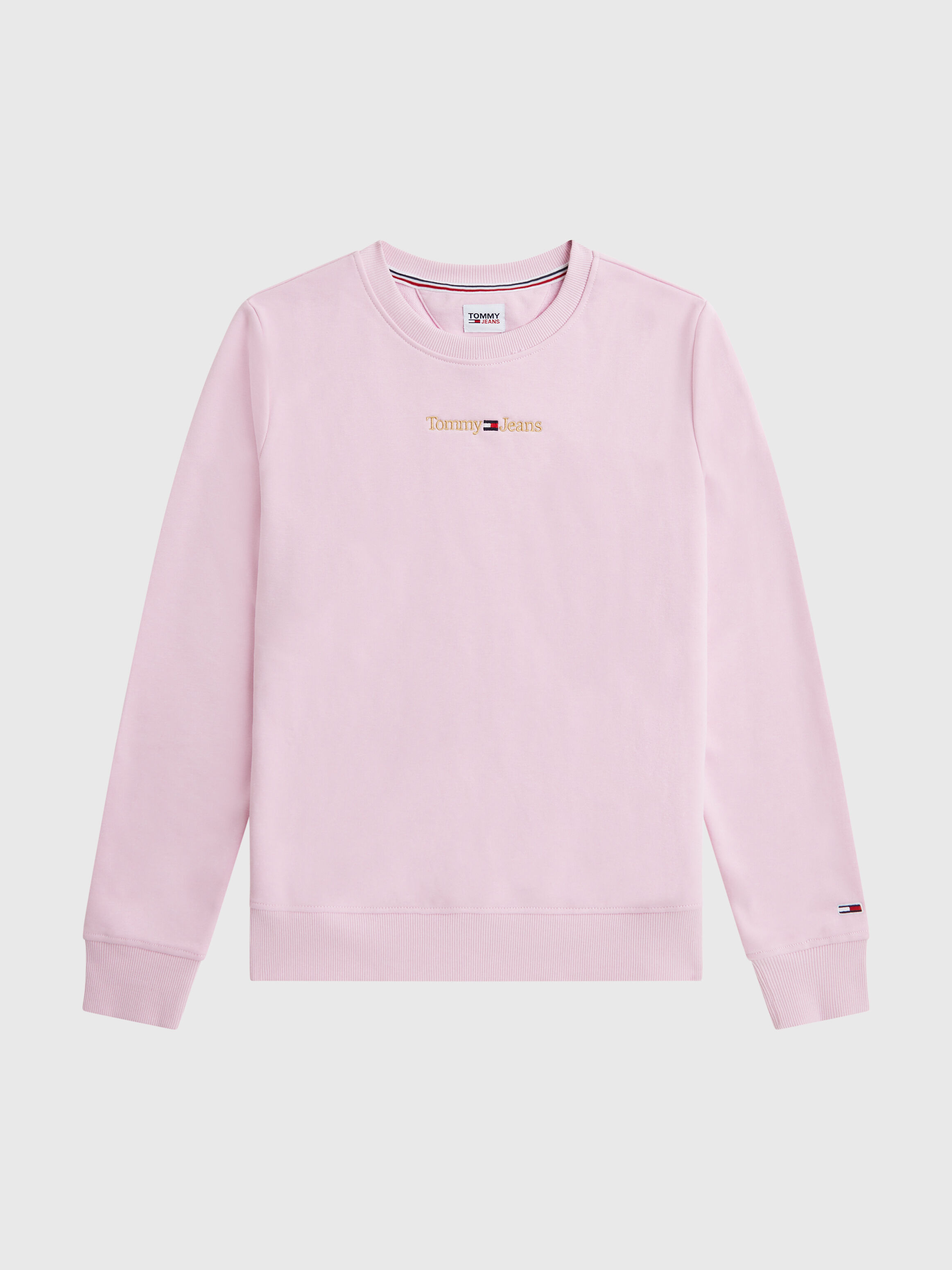 Golden Embroidery Linear Sweatshirt pink Tommy Hilfiger Taiwan