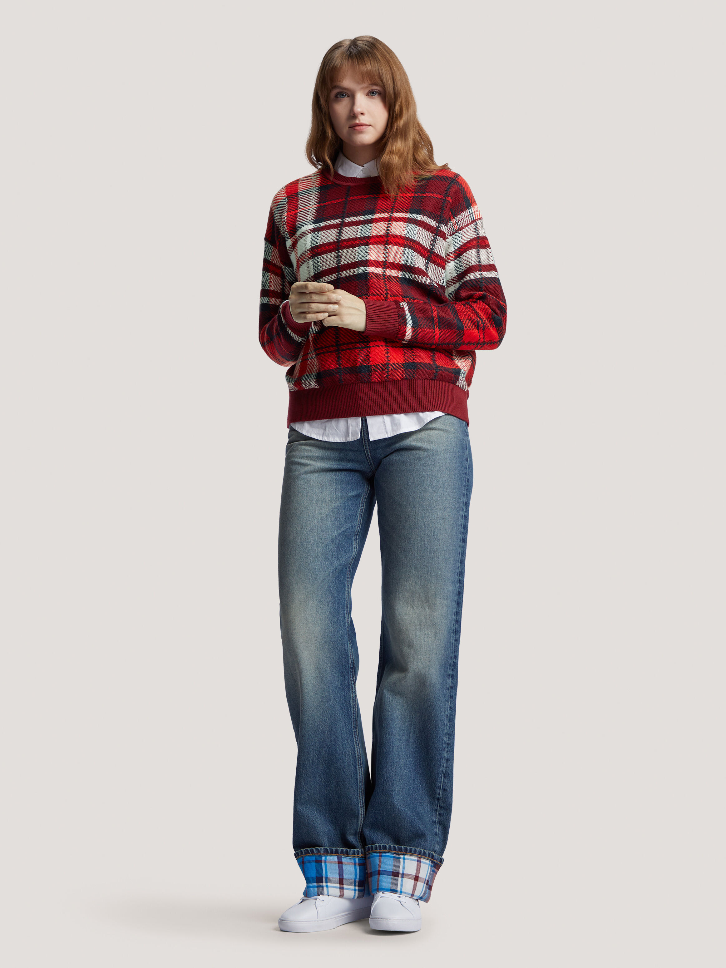 Tommy hilfiger hotsell plaid sweater