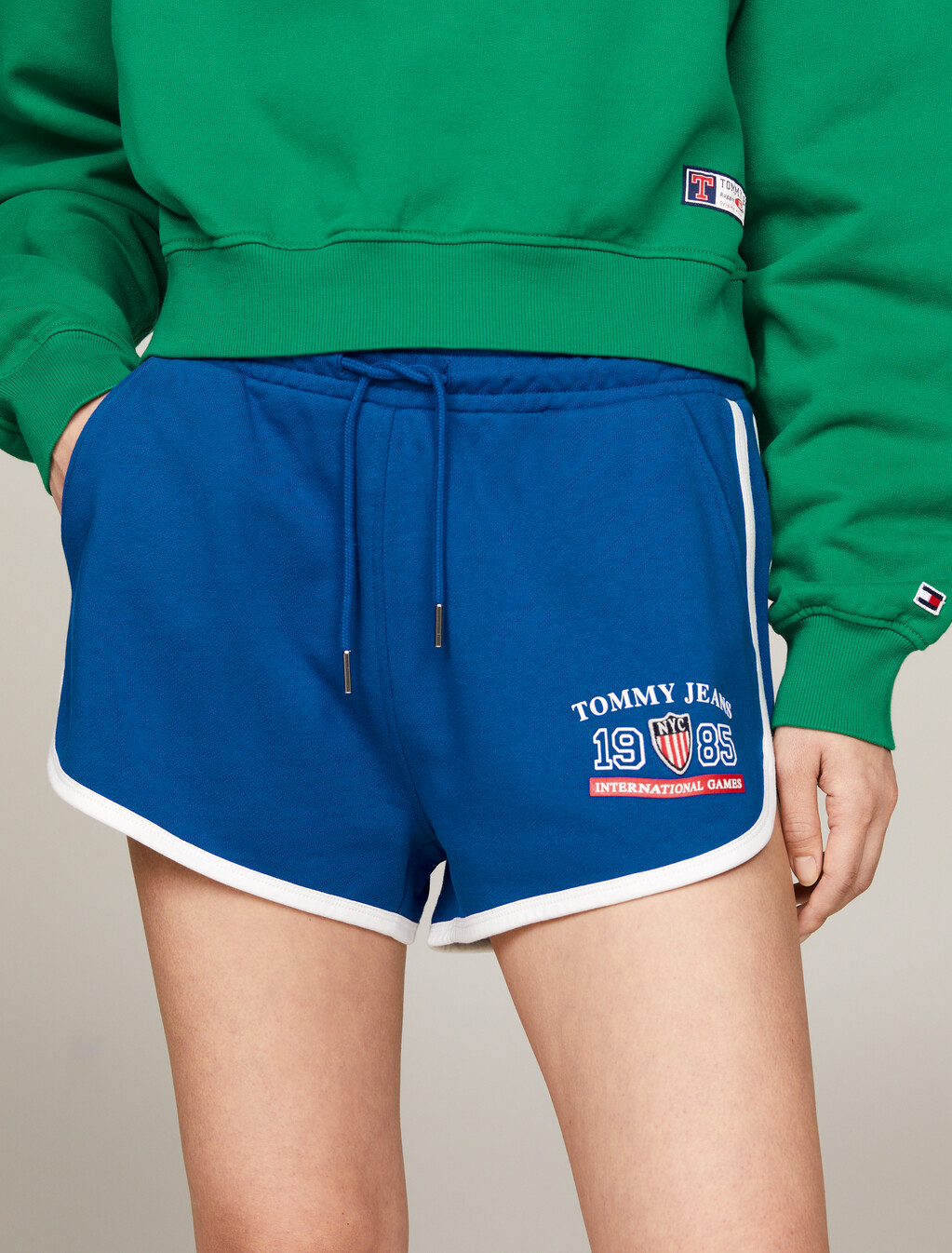 TJ x INTERNATIONAL GAMES 跑步短褲, Phthalo Blue, hi-res