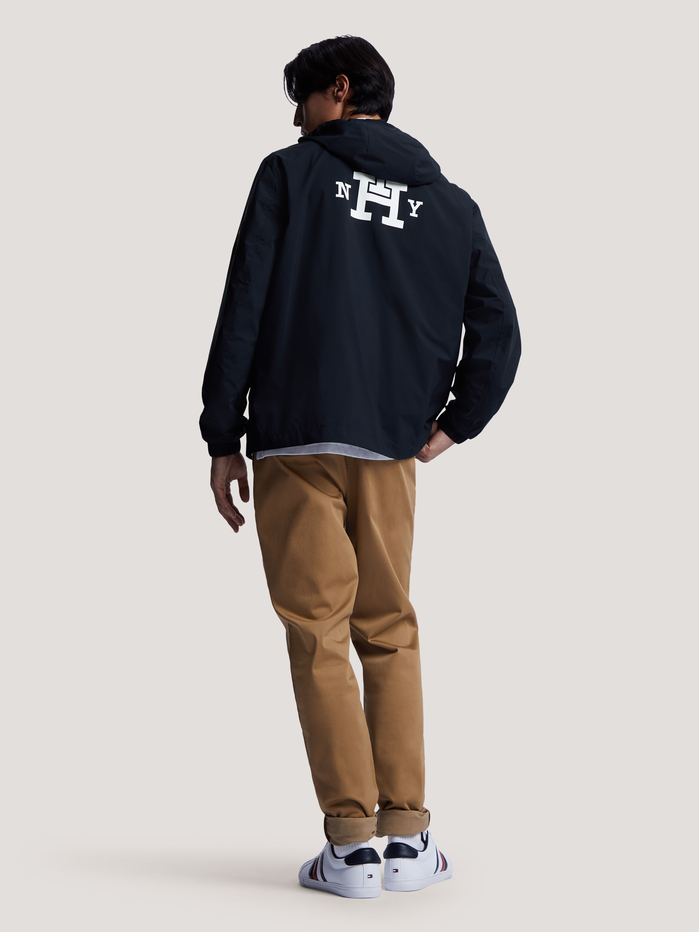 Reversible Check Hooded Jacket