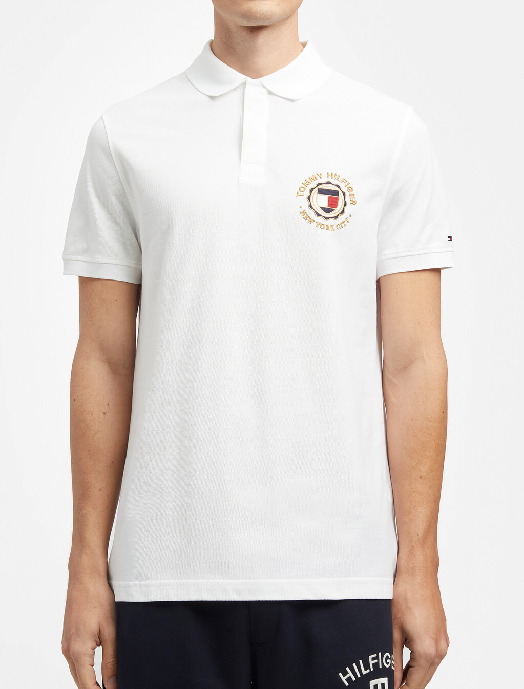 Icons 圓形徽章 Polo 衫, White, hi-res