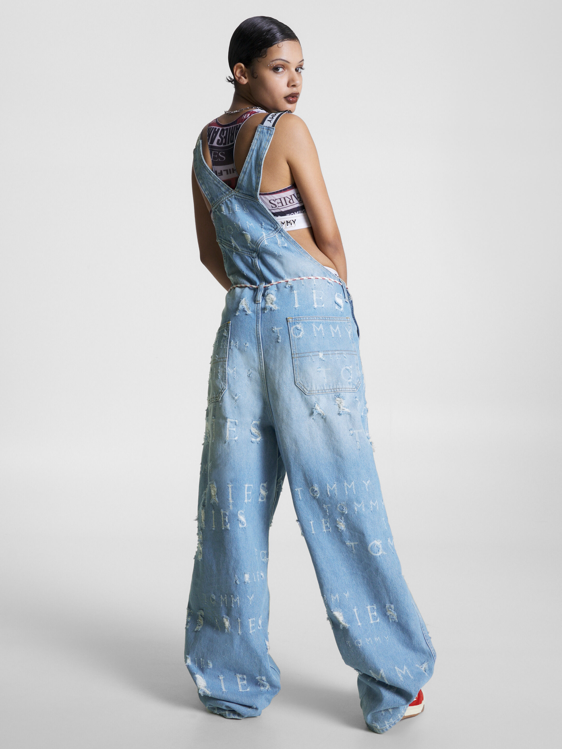 Tommy hilfiger online denim overalls women's