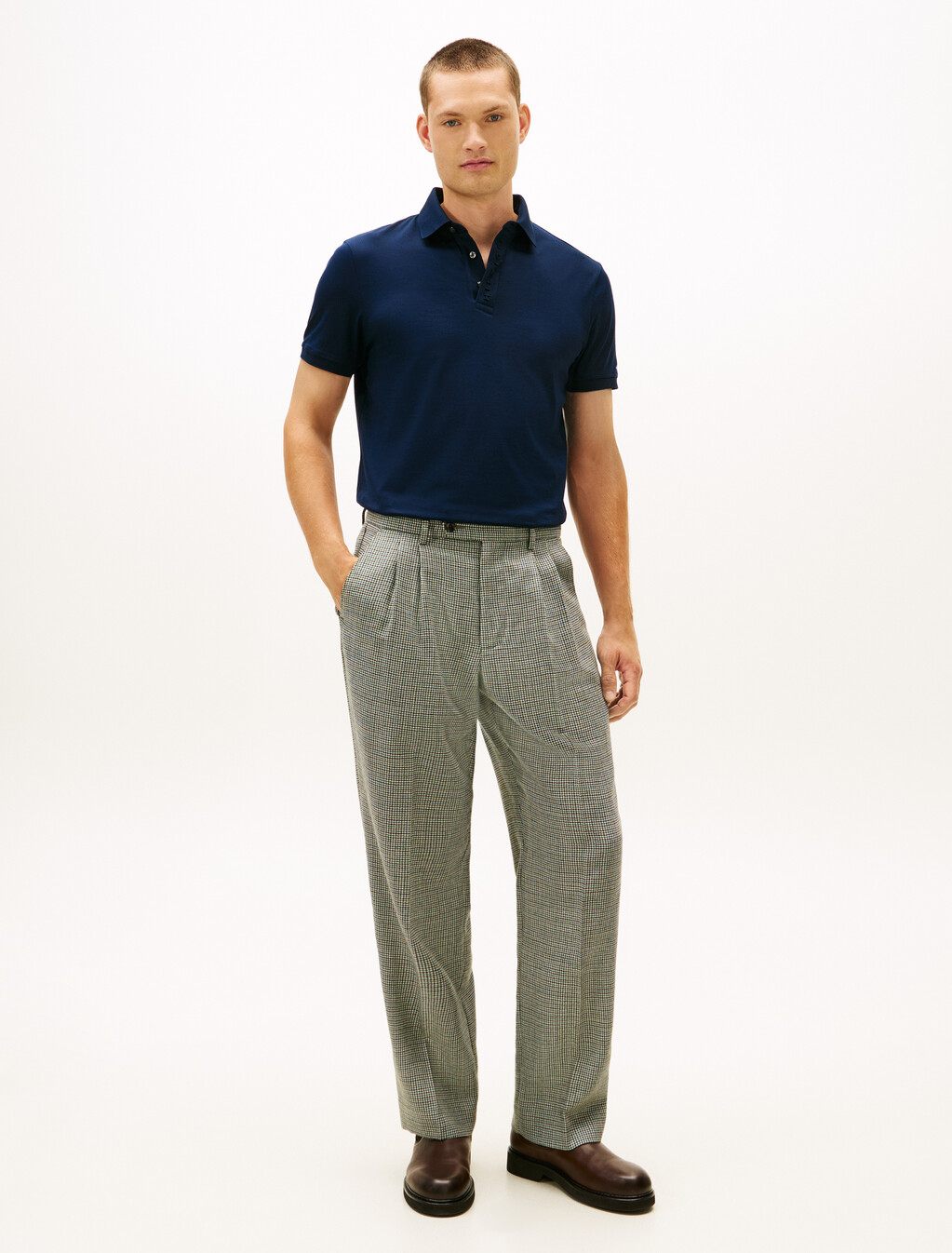 Hidden Placket Regular Polo, Dark Night Navy, hi-res