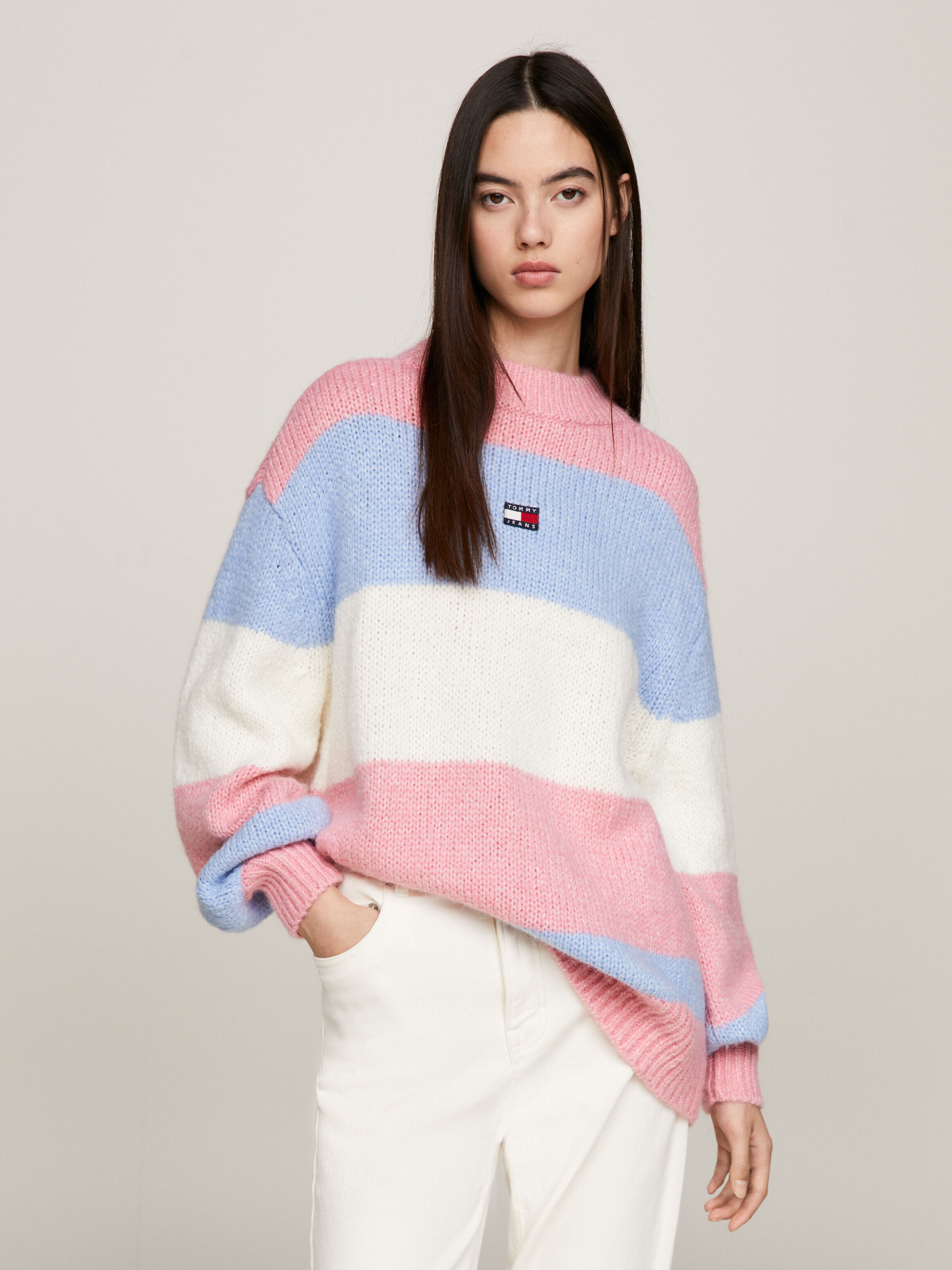 Women's white sale oversized jumper