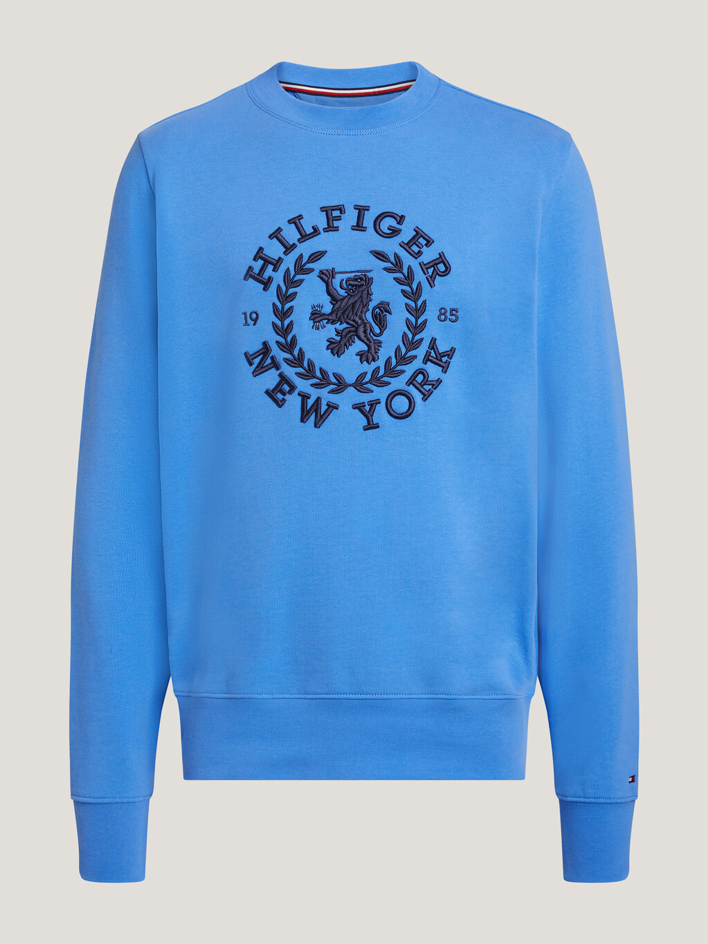 Oversized Crest Logo Sweatshirt, Blue Spell, hi-res