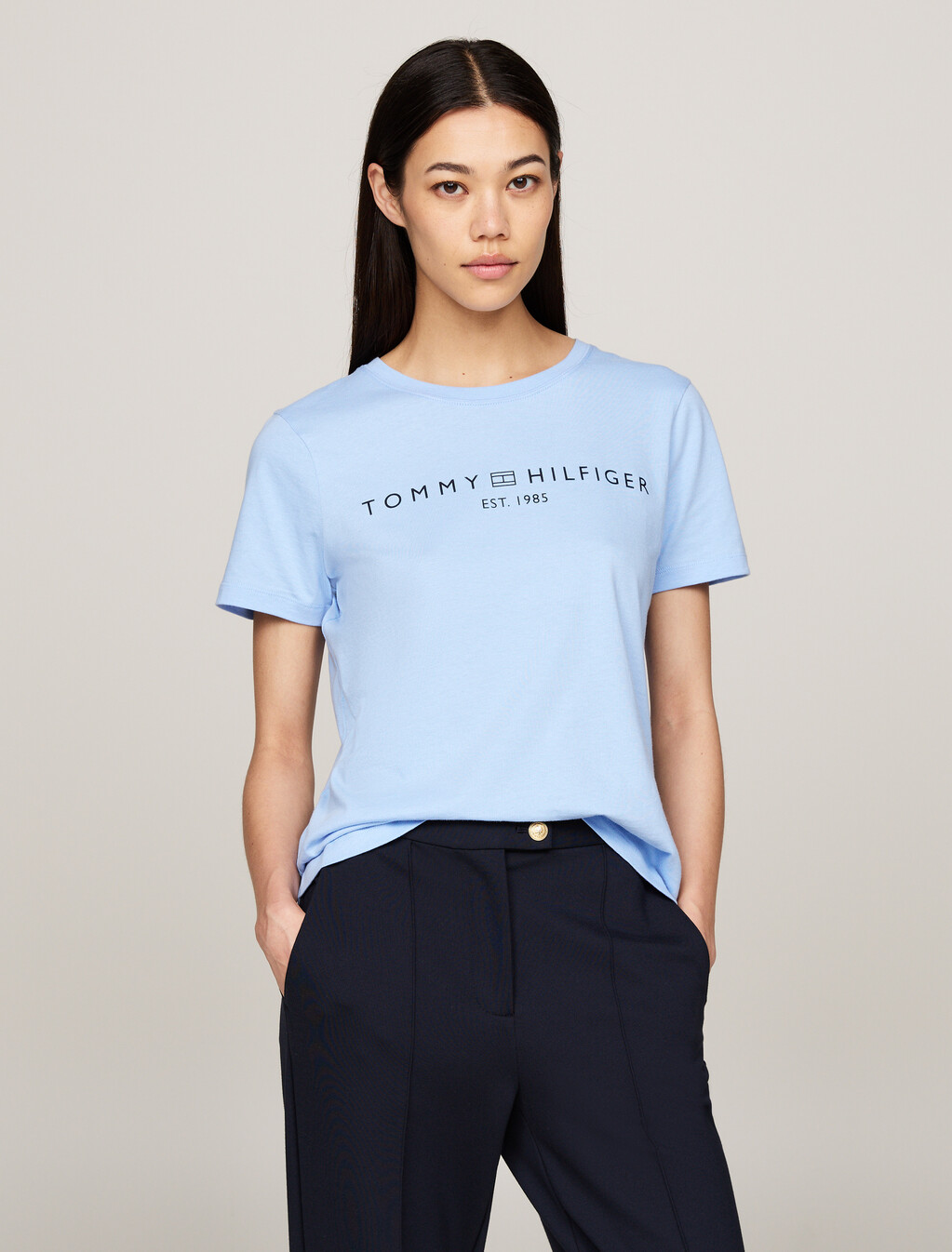 Logo圓領 T 恤, Vessel Blue, hi-res