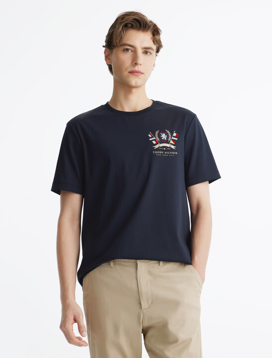 Hilfiger 徽章雙面針織 T 恤
