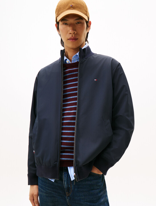 Mix Media Reversible Bomber Jacket