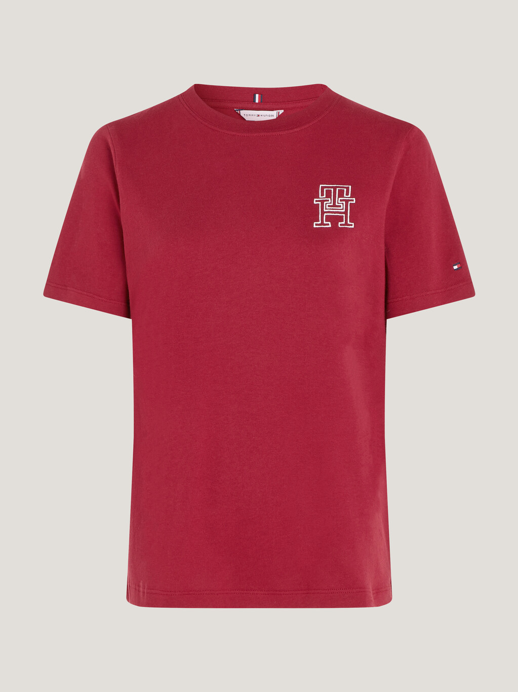 TH Modern Monogram T-Shirt, Rouge, hi-res