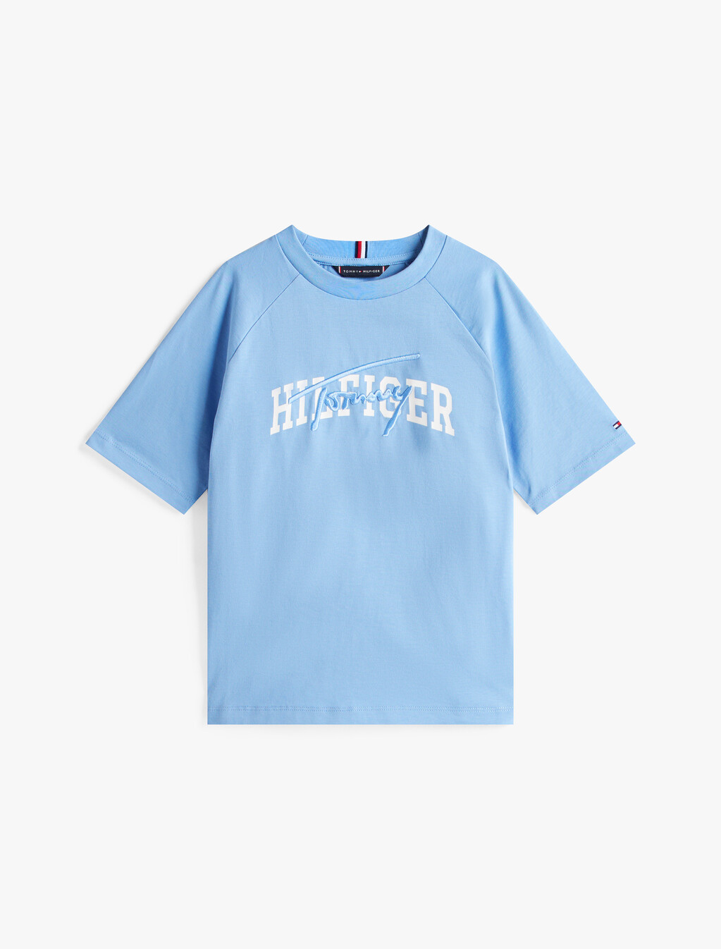 男童裝混合圖案 T 恤, Cloudy Blue, hi-res