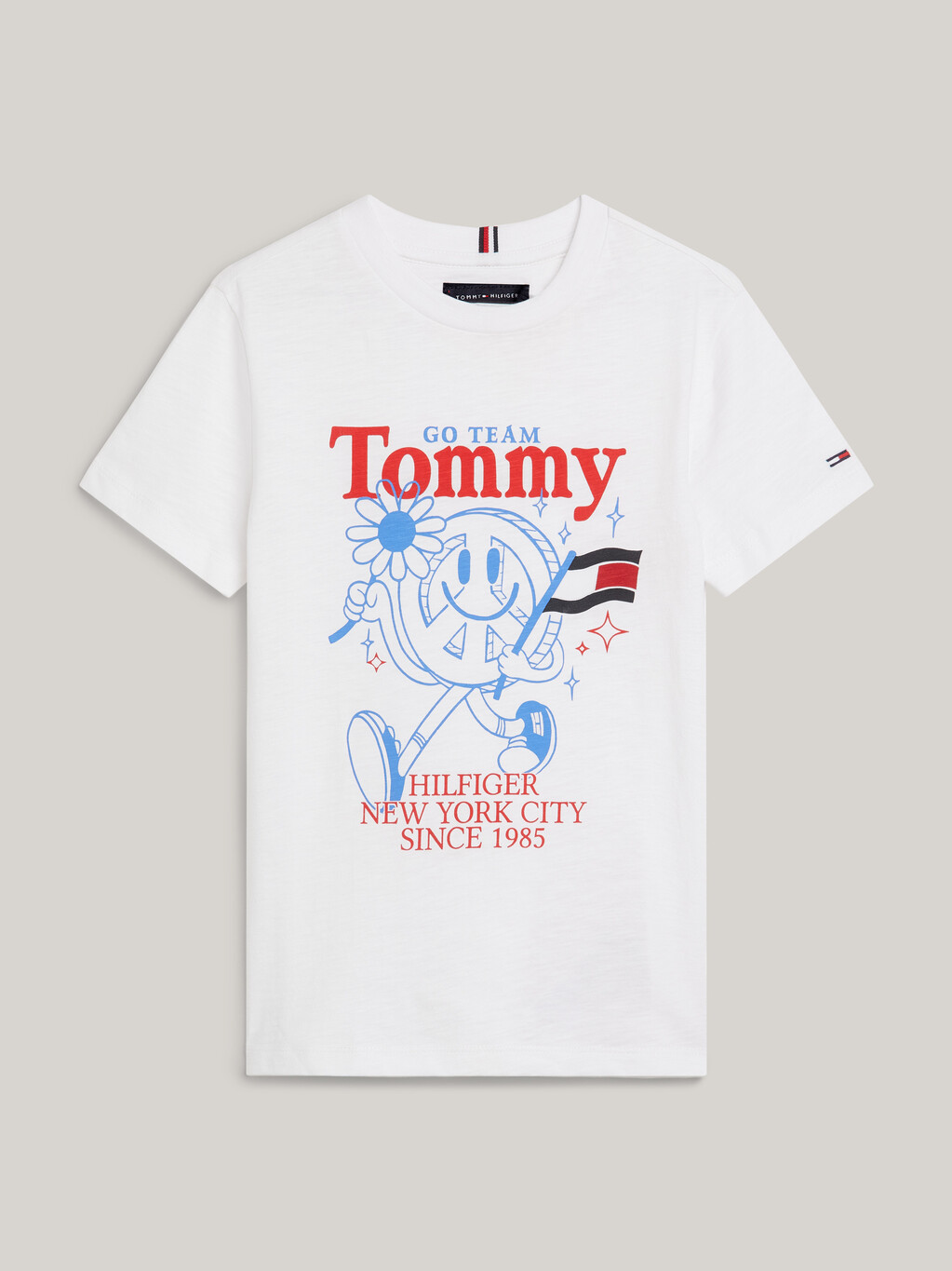 Boys Go Team Tommy T-Shirt, White, hi-res