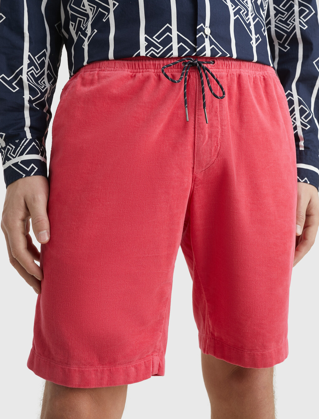 Harlem Corduroy Relaxed Fit Shorts, Deep Crimson Fruit, hi-res