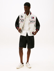 The APXGP Collection Tonal Embroidery Shorts, Black, hi-res