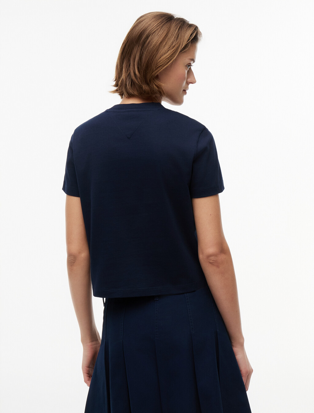 Tommy 旗幟 T 恤, Dark Night Navy, hi-res