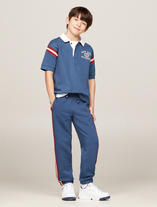 Hilfiger Monotype 對比色條紋 Polo 衫