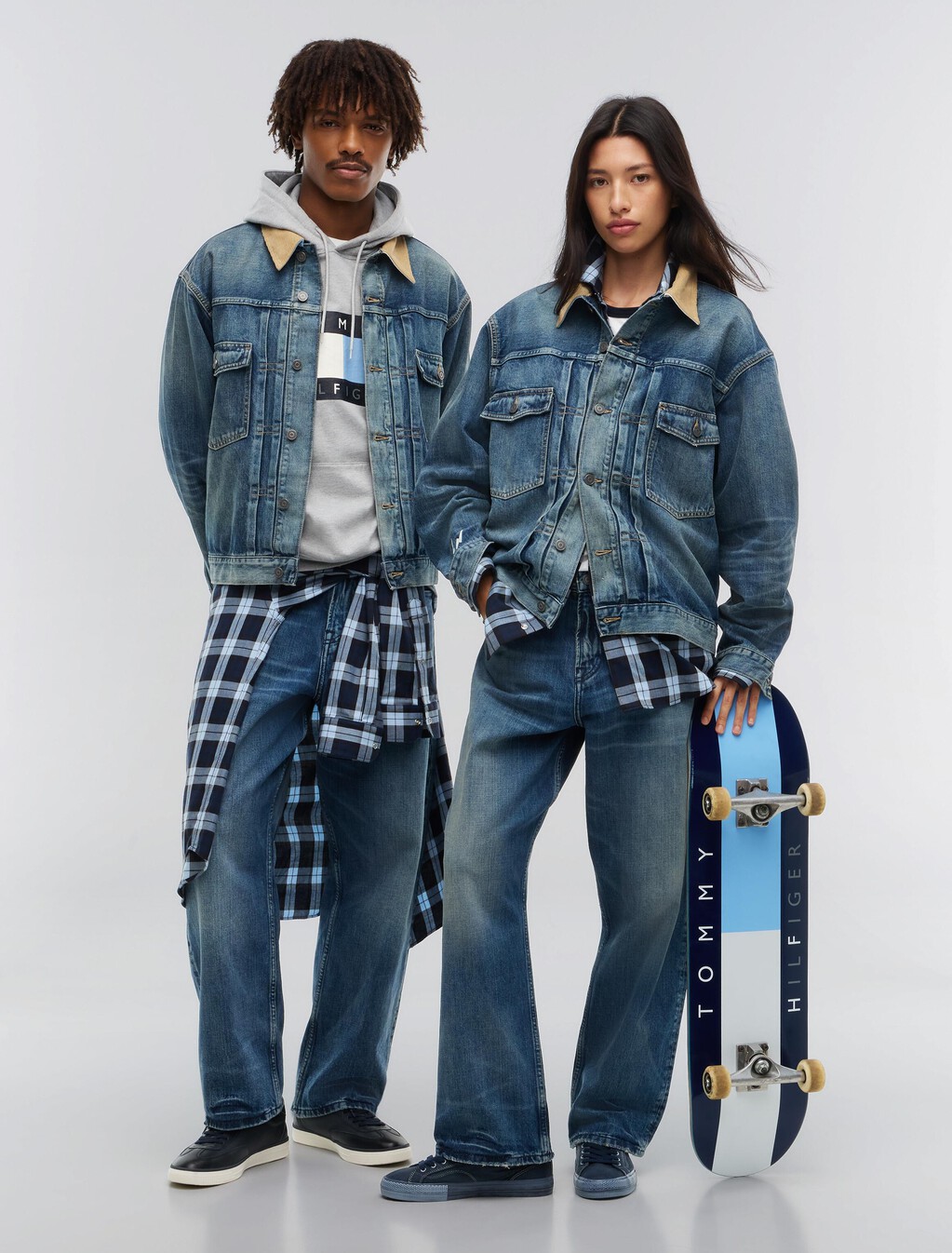 卡車款牛仔外套, Mid Wash Denim, hi-res