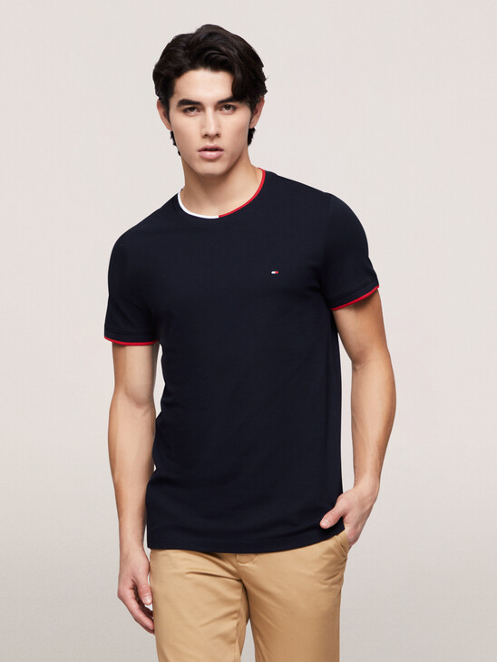 Tipped Pique Slim Fit T-Shirt