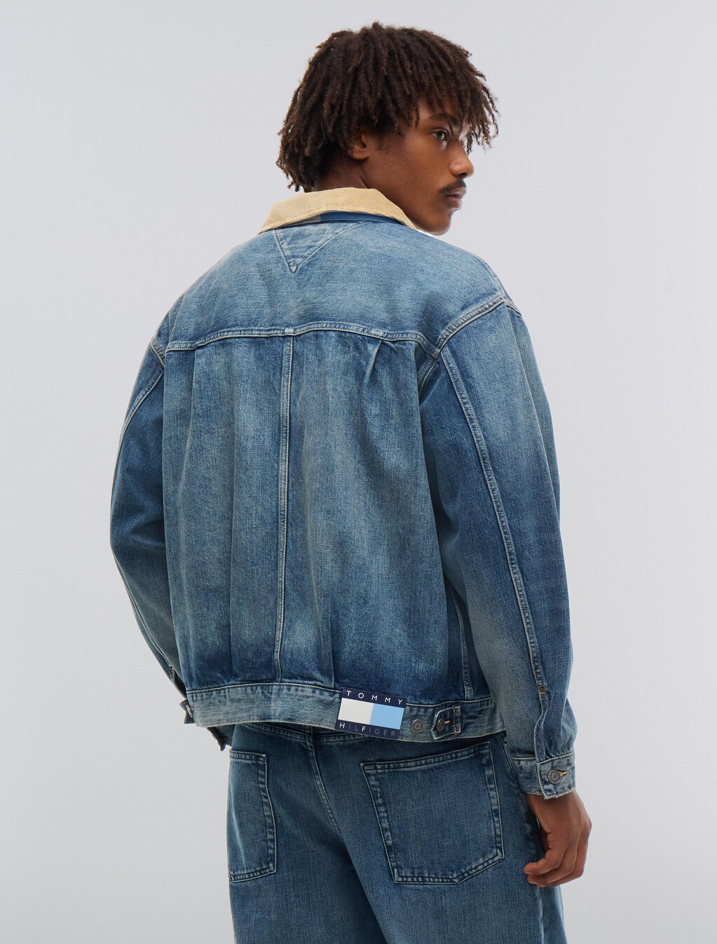 卡車款牛仔外套, Mid Wash Denim, hi-res