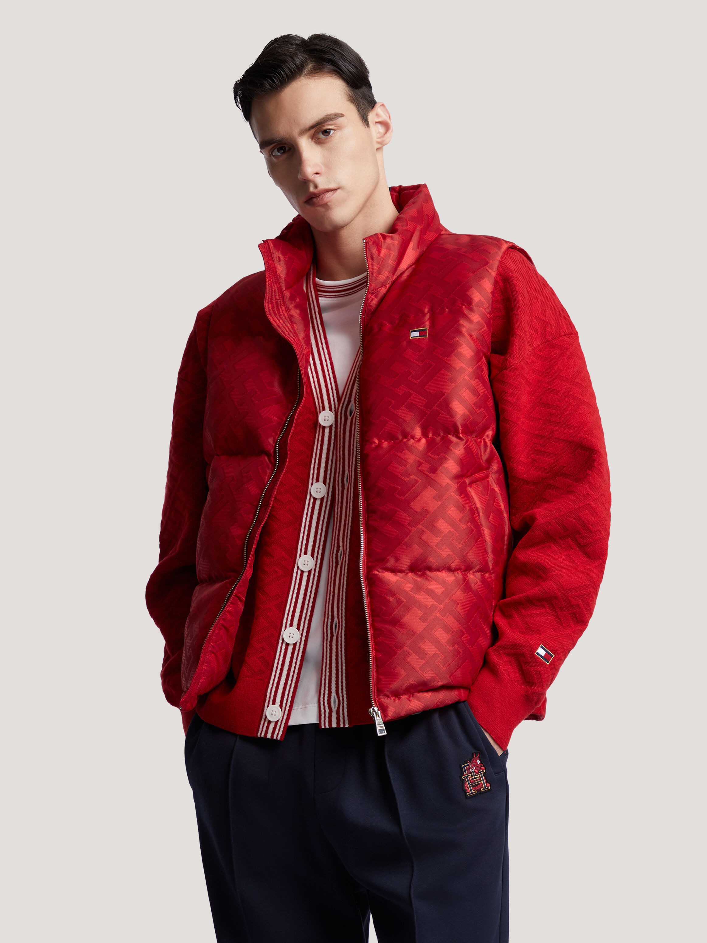 Tommy hilfiger discount red vest