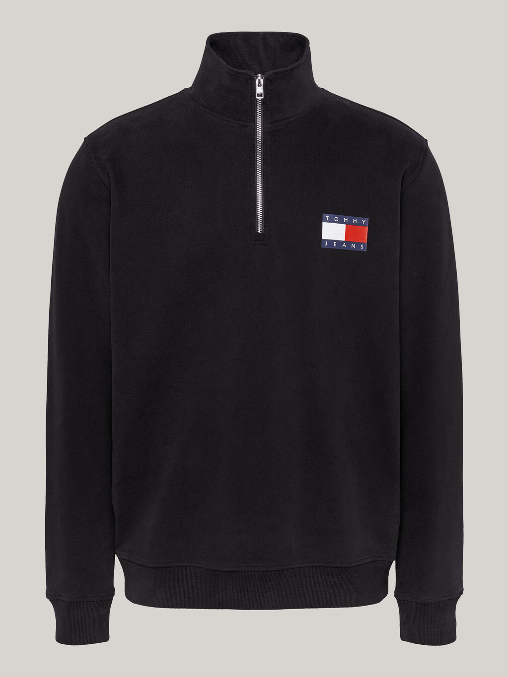 Logo Half-Zip Sweatshirt, Black, hi-res