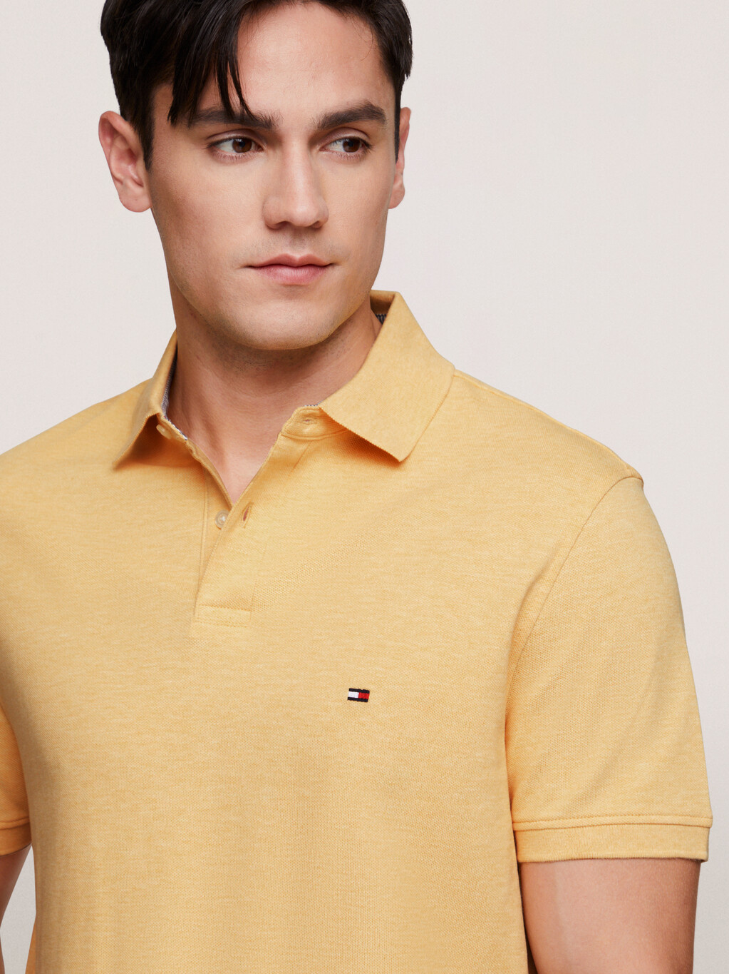 1985 系列標準版型 Polo 衫, Light Yellow Heather, hi-res