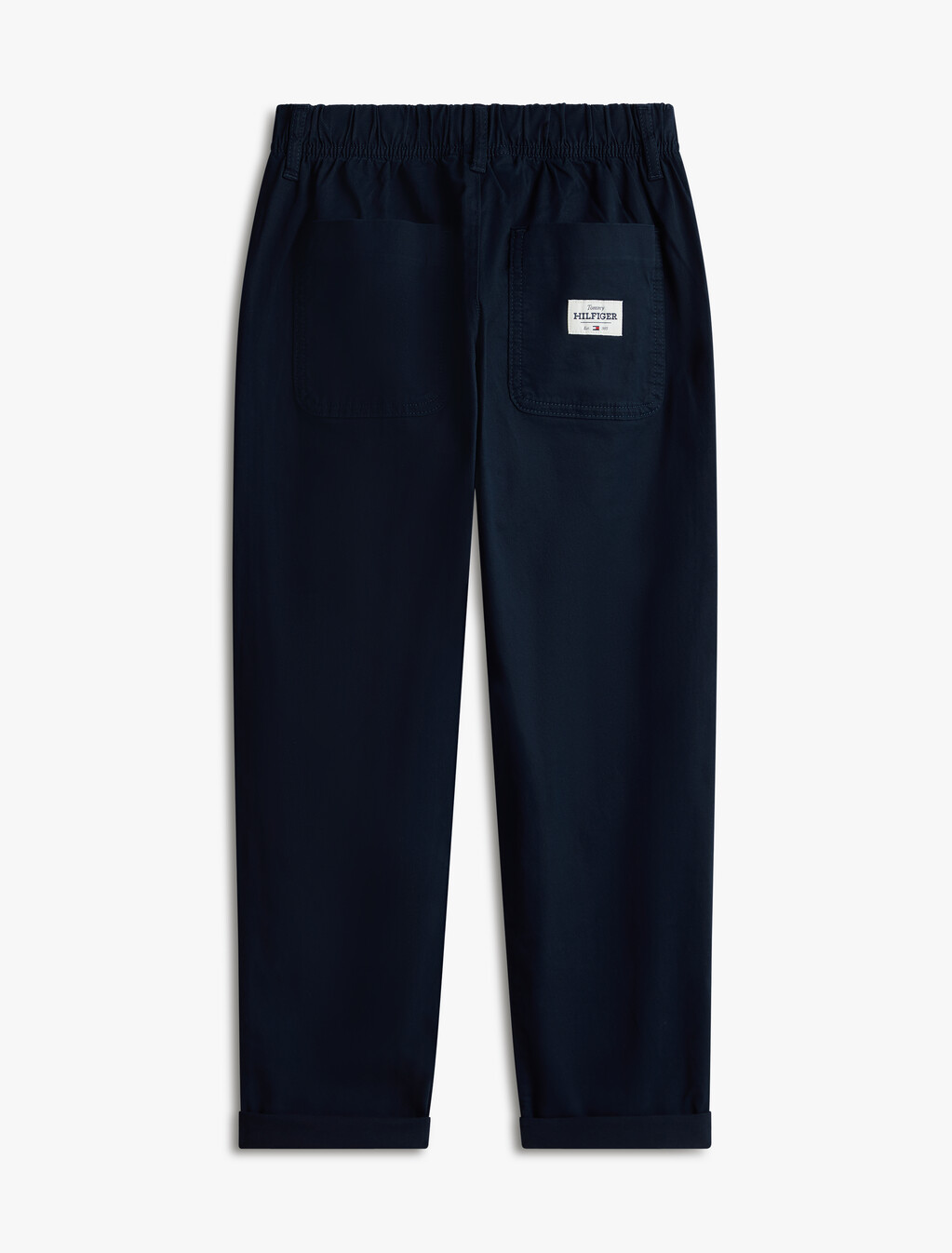 男童裝棉質斜紋長褲, Dark Night Navy, hi-res