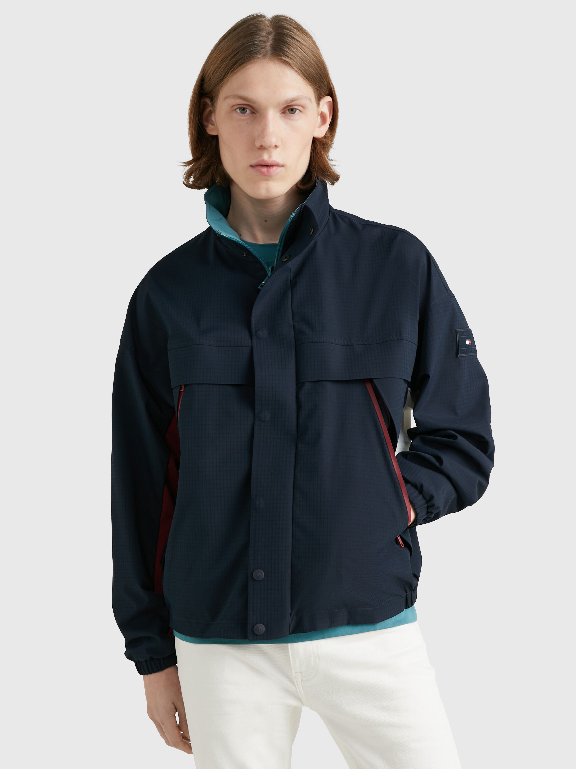 Tommy hilfiger reversible windbreaker clearance