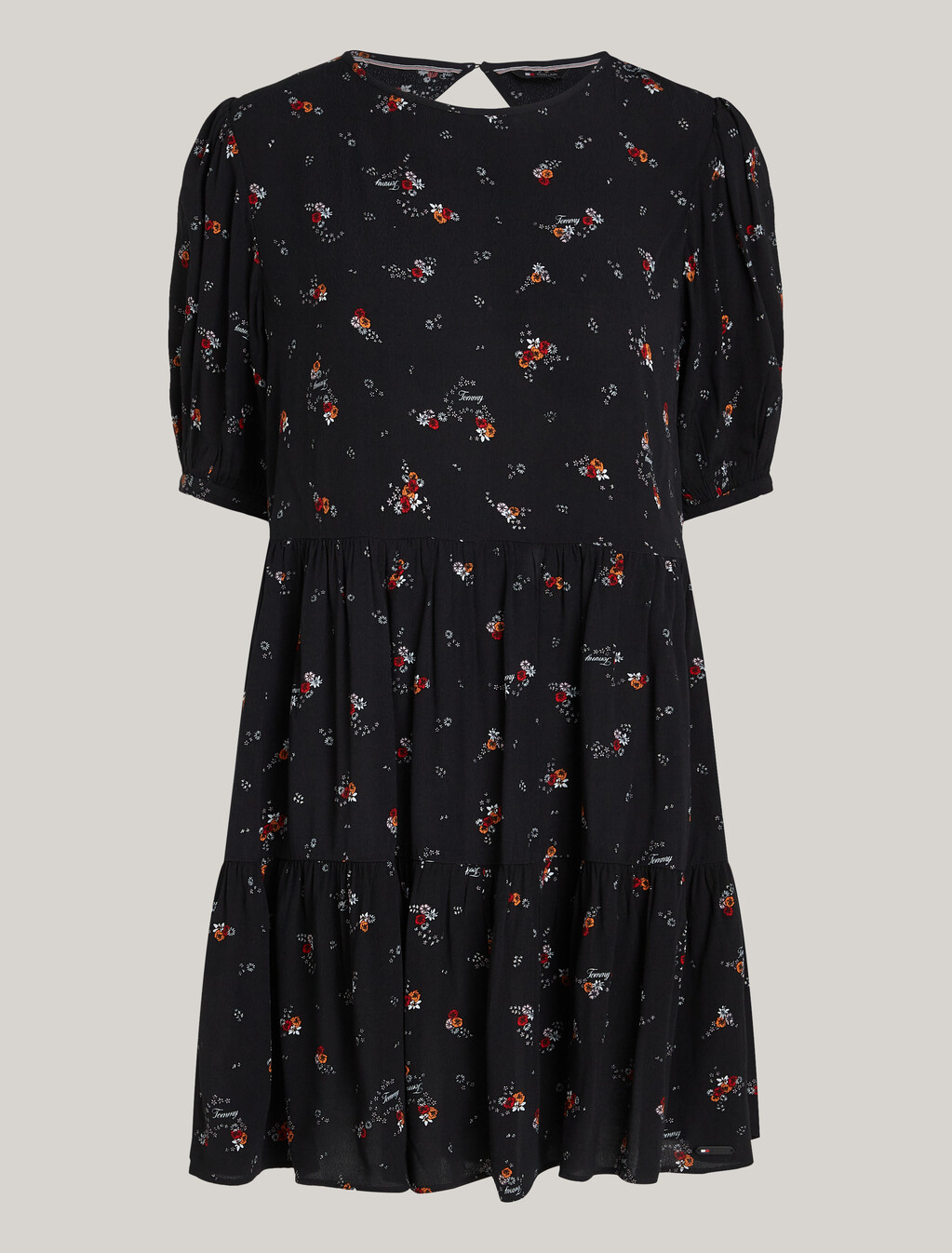 分層花朵圖案及膝洋裝, Black Mountain Floral, hi-res