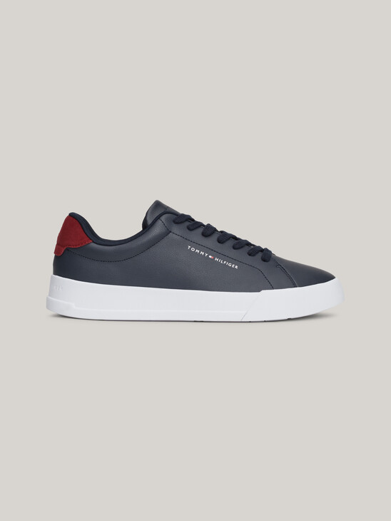 Pebble Grain Logo Court Trainers