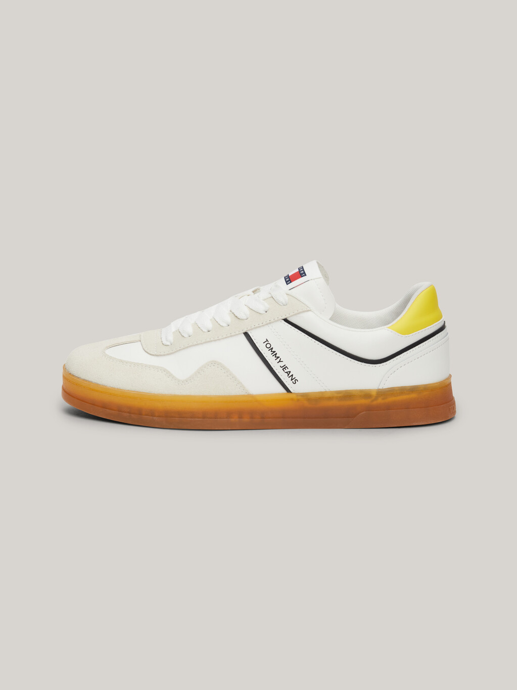 Retro Suede Cupsole Trainers, Eureka Yellow, hi-res