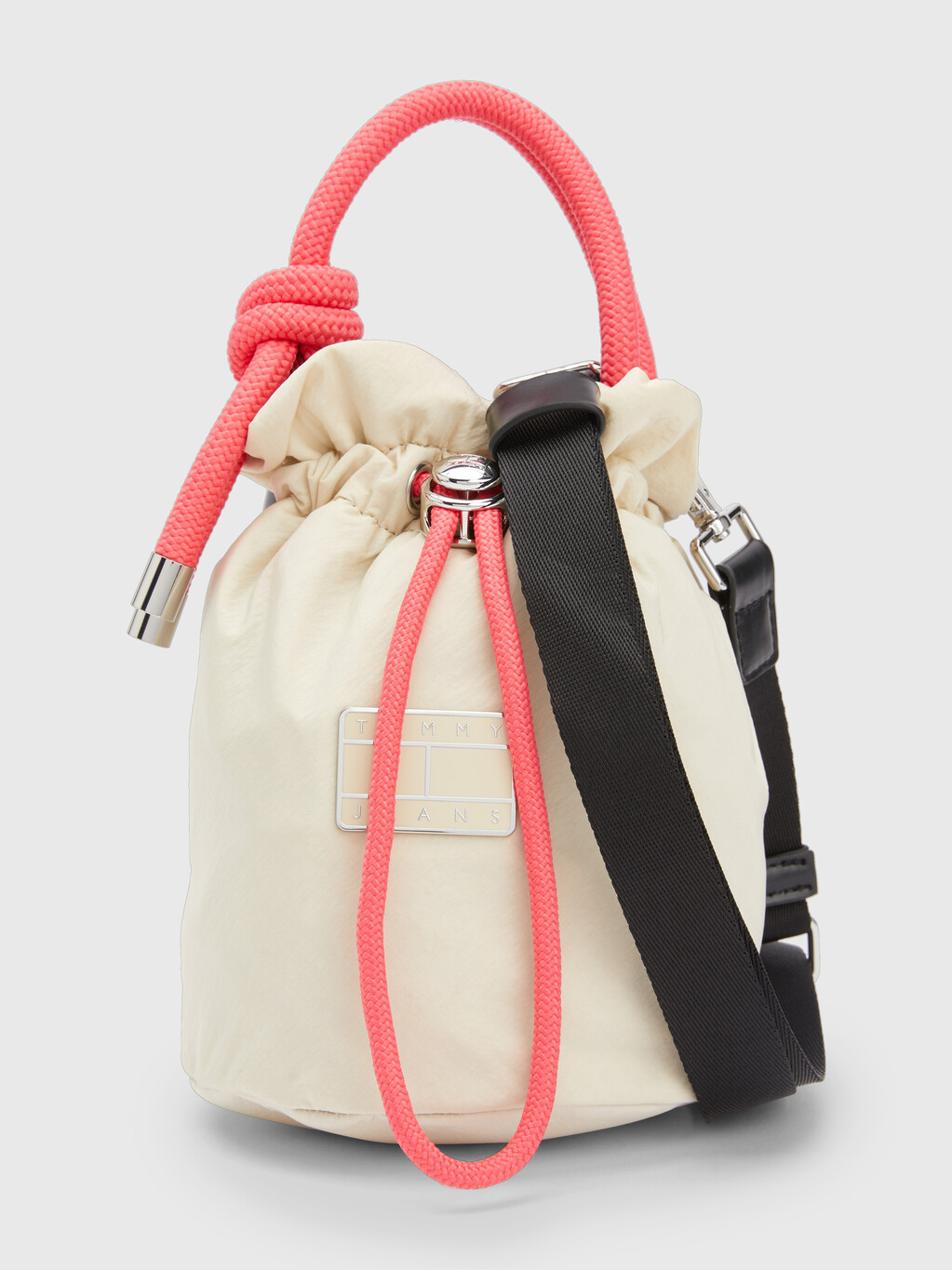 Rope Handle Bucket Bag, Classic Beige, hi-res