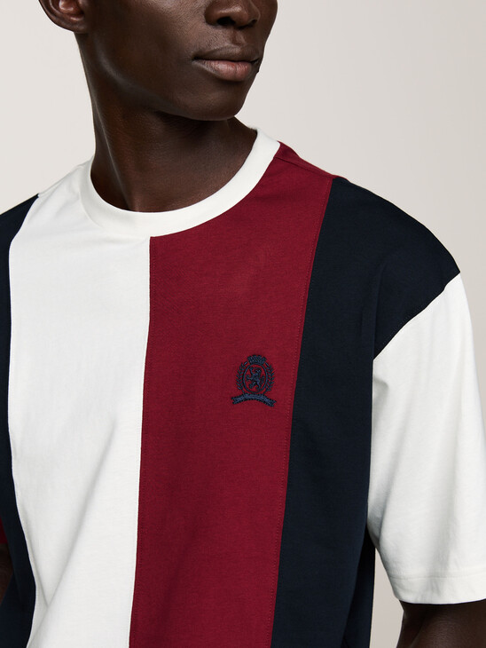 Crest Panelled T-Shirt