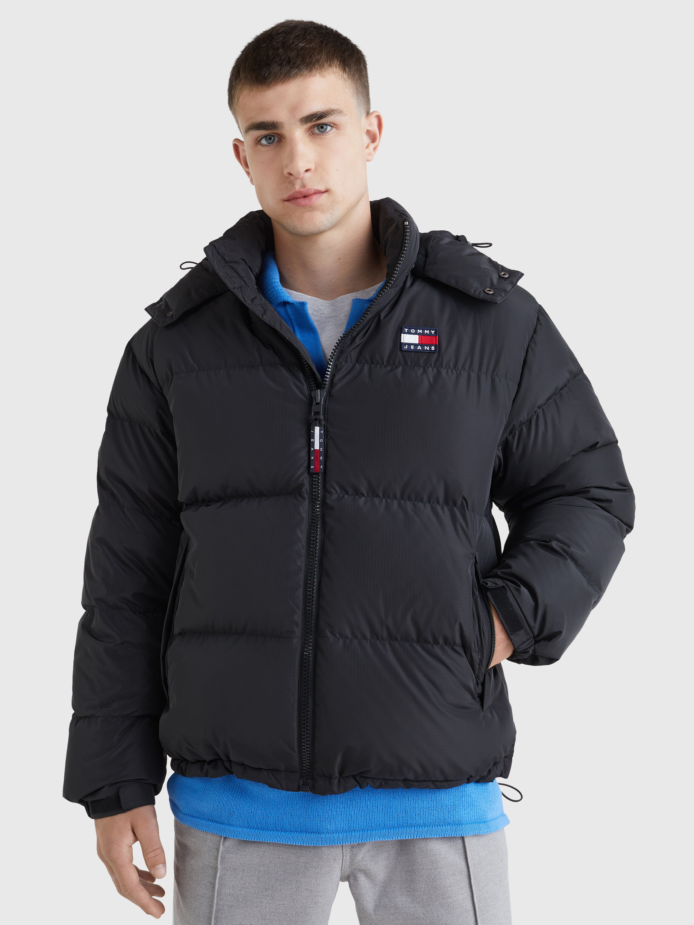 Tommy hilfiger sale puffer black