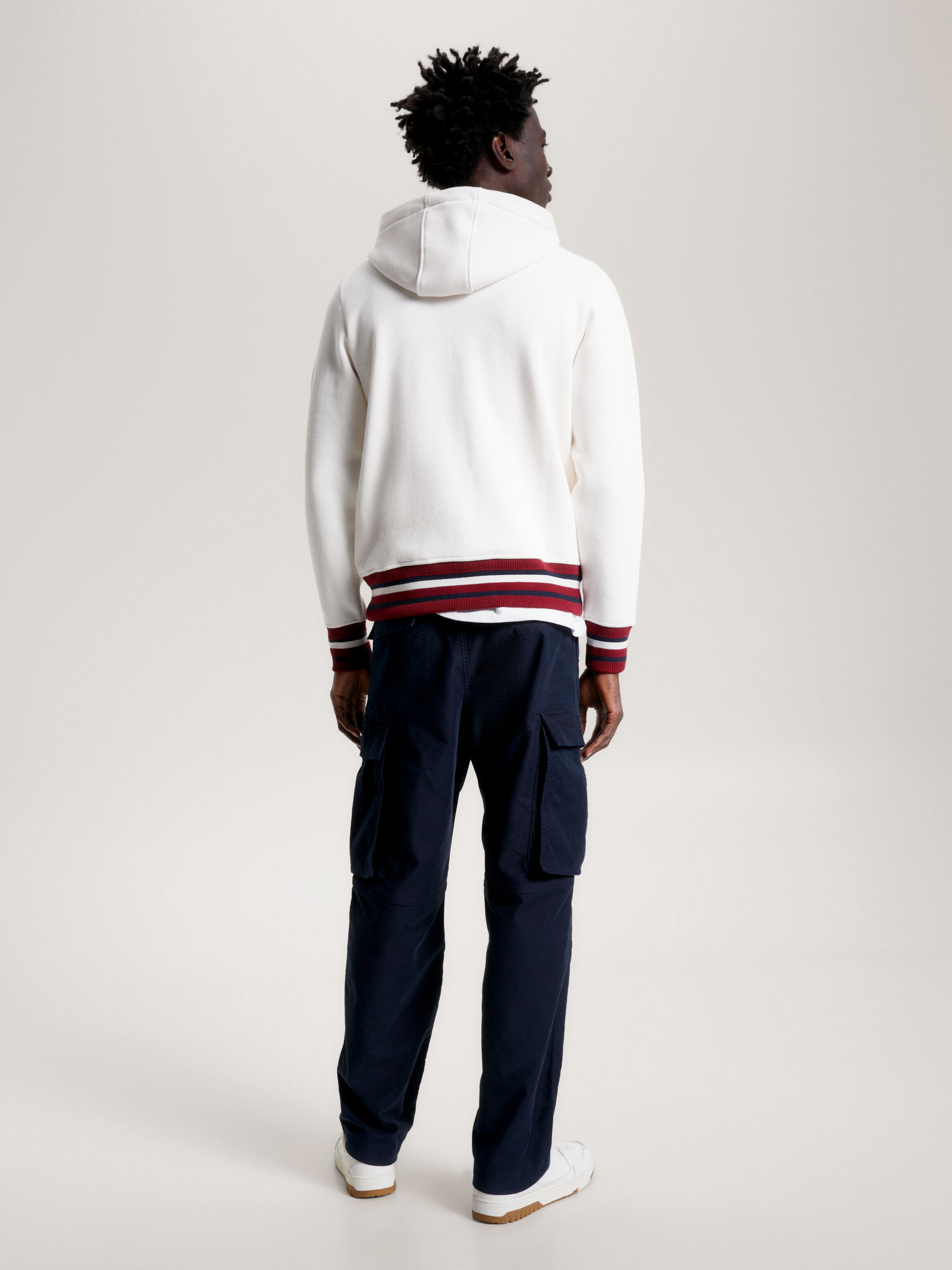 Tommy hilfiger clearance global stripe hoodie