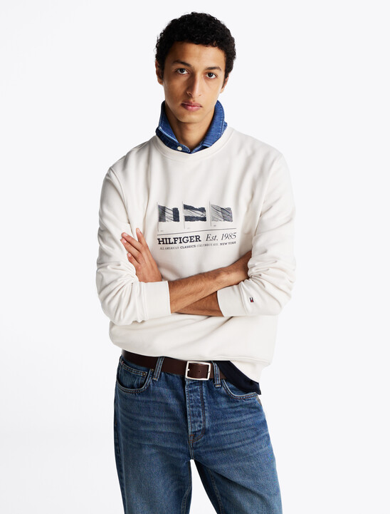 Hilfiger 旗幟運動衫
