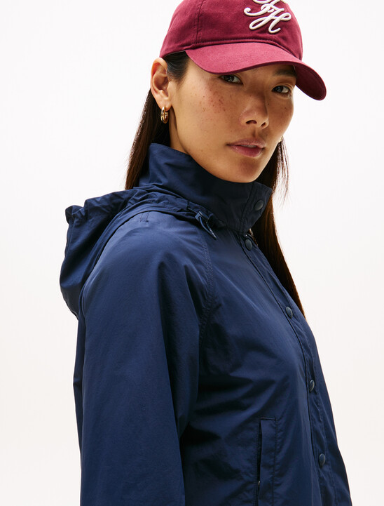 Cropped Nylon Windbreaker