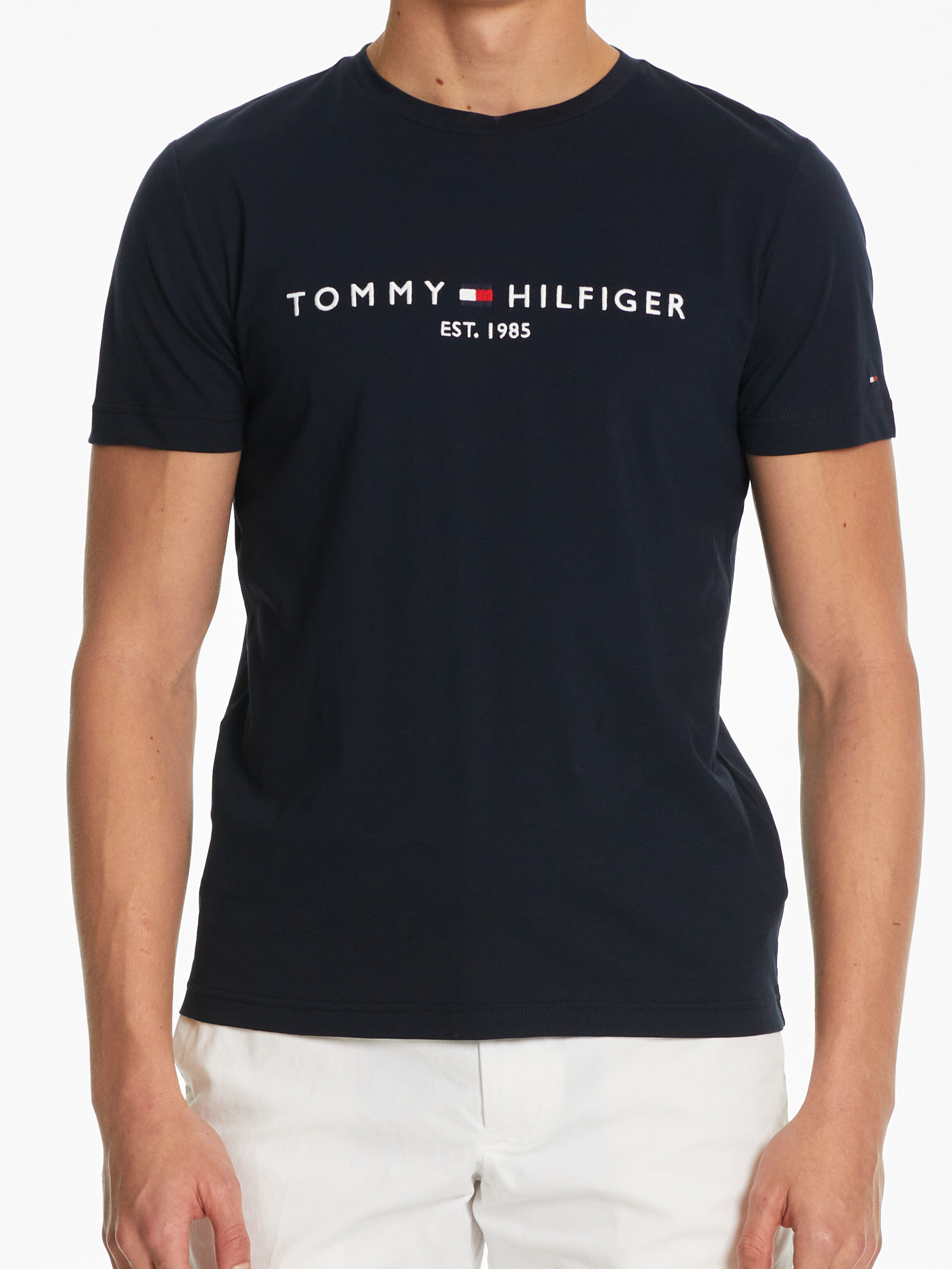 Organic Cotton Logo Tee blue Tommy Hilfiger Taiwan