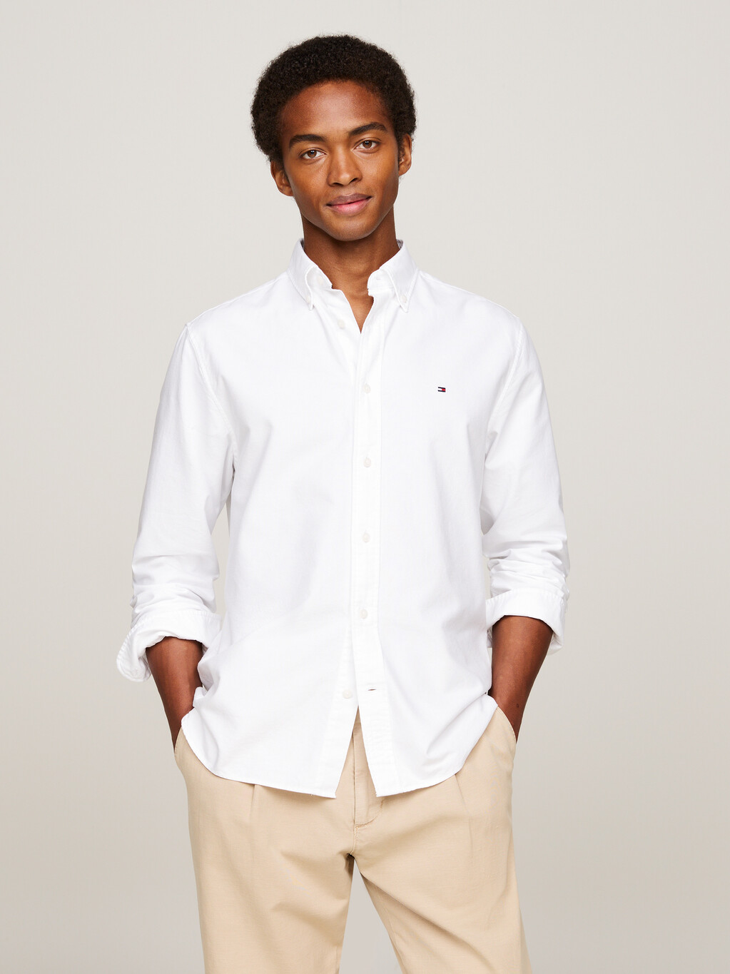 Heritage Regular Fit Oxford Shirt, Optic White, hi-res