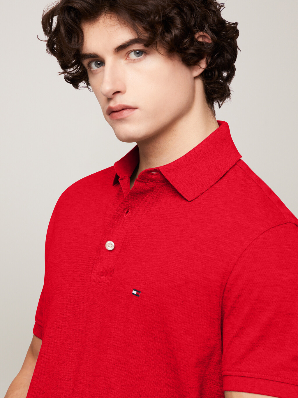 1985 Collection Slim Fit Polo, Primary Red, hi-res