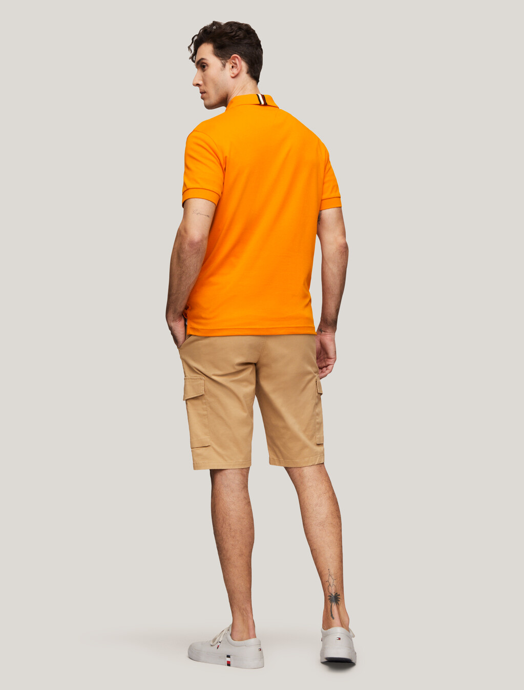 TH Monogram Regular Fit Polo, Rich Ochre, hi-res