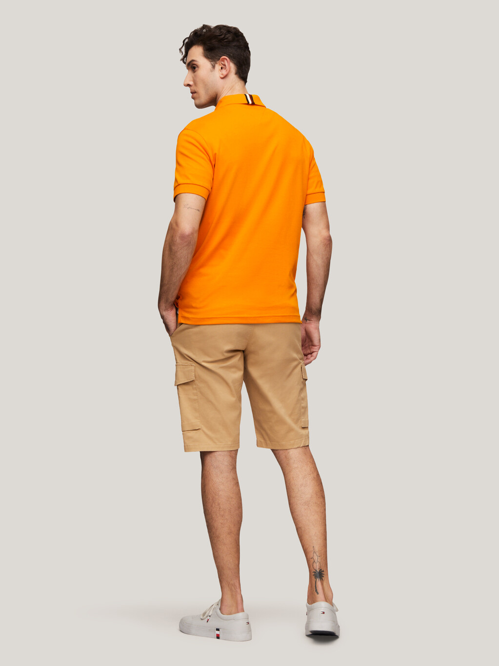 TH Monogram Regular Fit Polo, Rich Ochre, hi-res