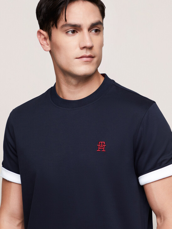 TH Monogram Interlock Cotton T-Shirt