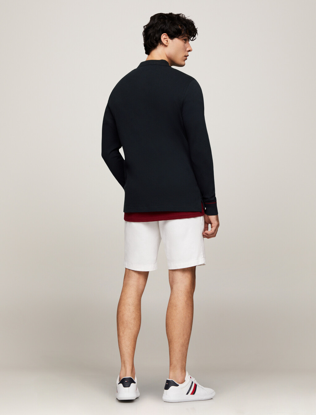 Logo Placket Long Sleeve Polo, Desert Sky, hi-res