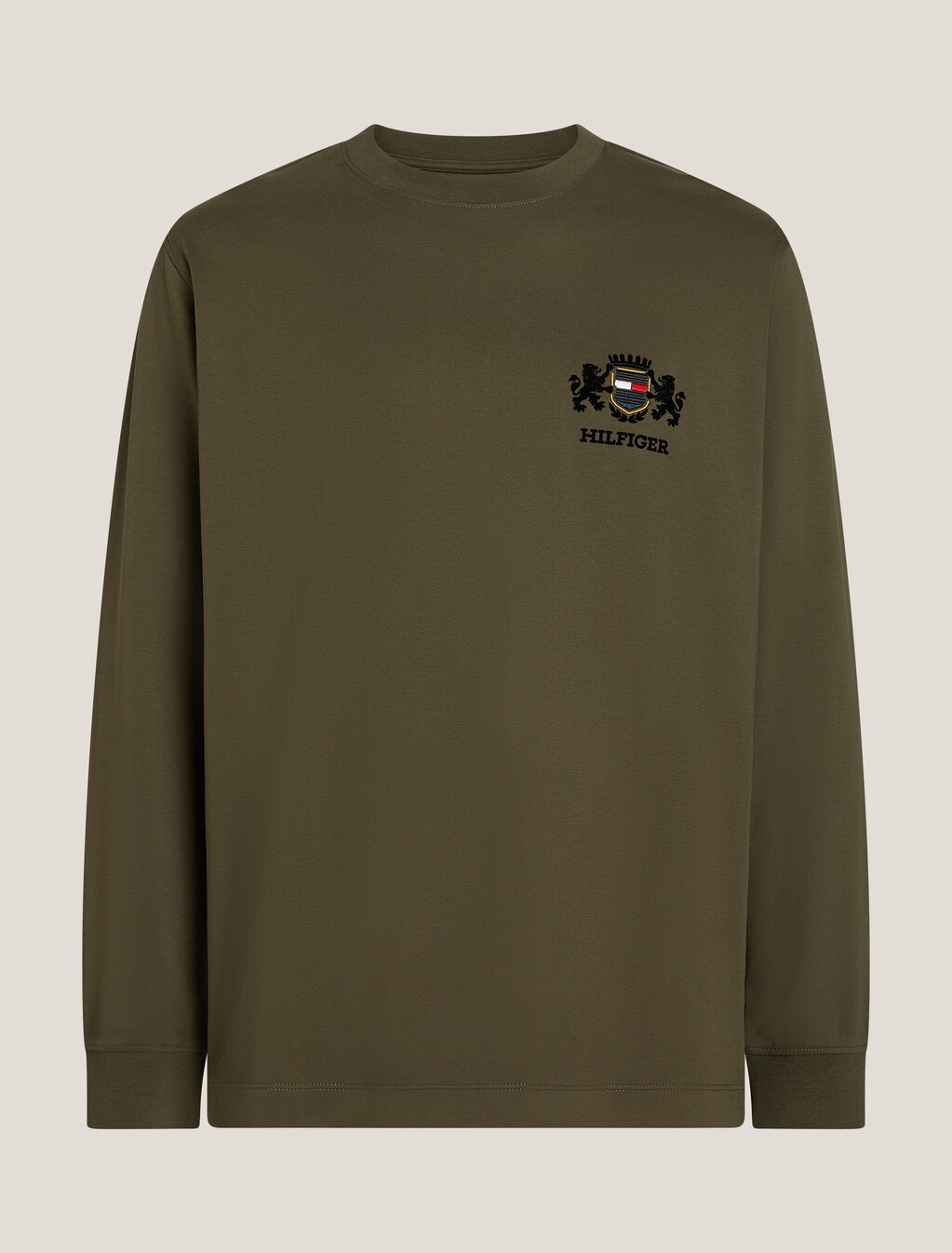 Icon Long Sleeve T-Shirt, Army Green, hi-res