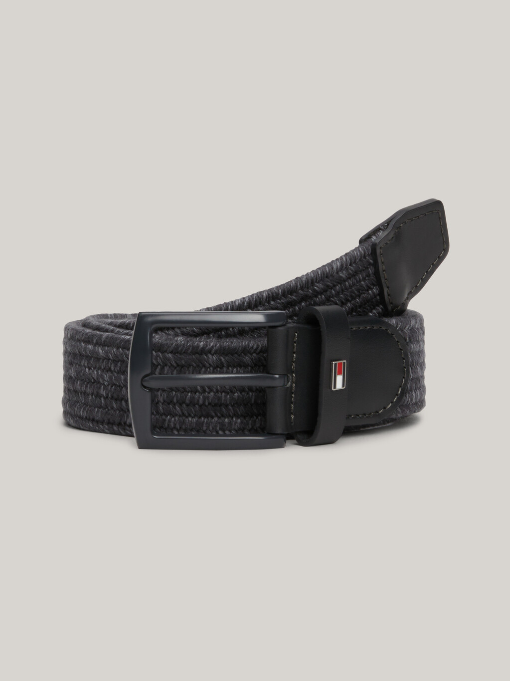 Denton Woven Elastic Belt, Medium Grey / Shady Stone, hi-res