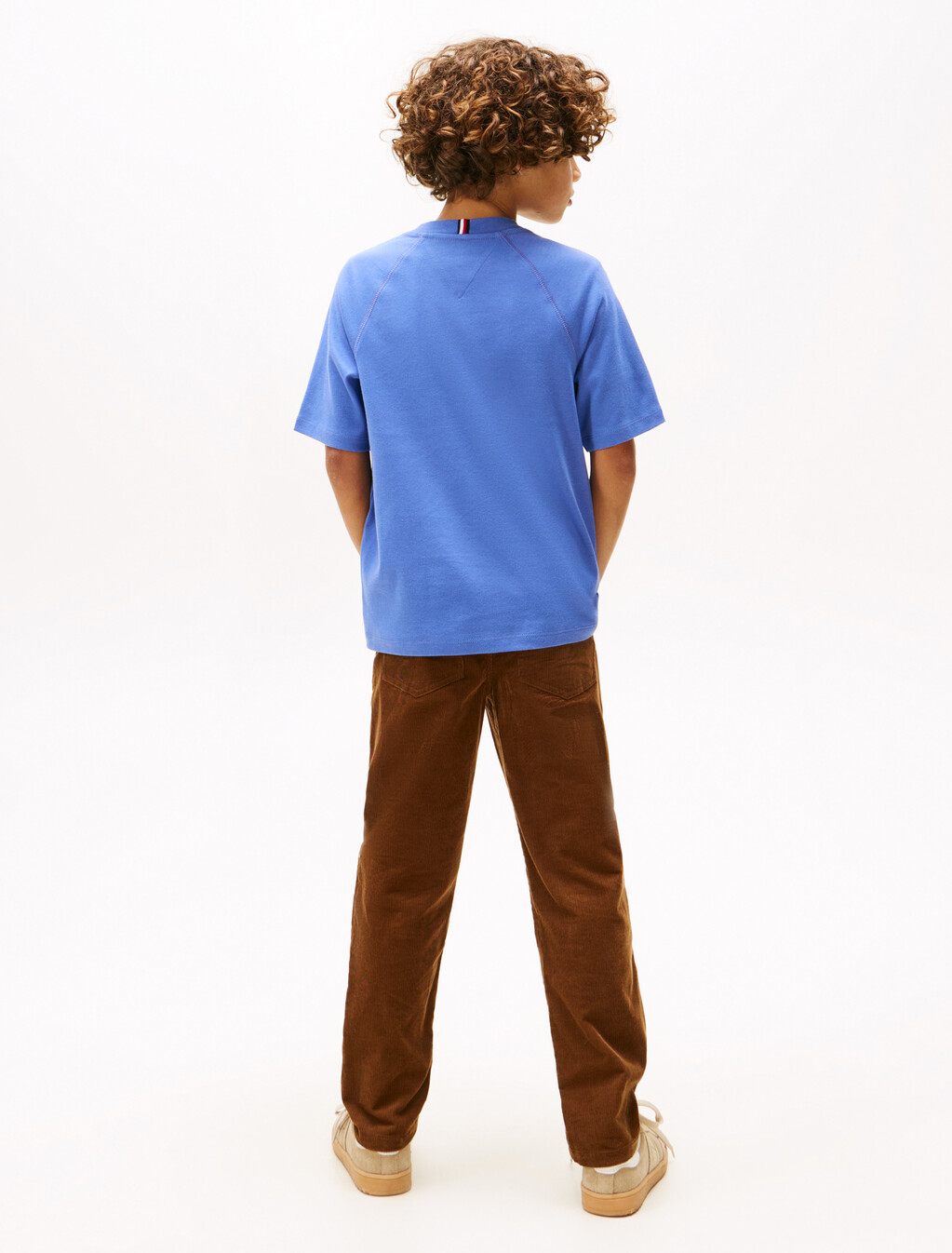 Tonal TH Crest Crew Neck T-Shirt, Soft Sapphire, hi-res