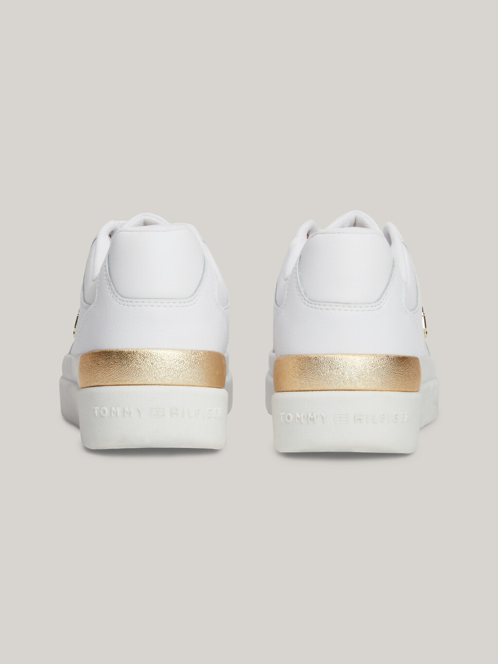 TH Monogram Chunky Court Trainers, White, hi-res